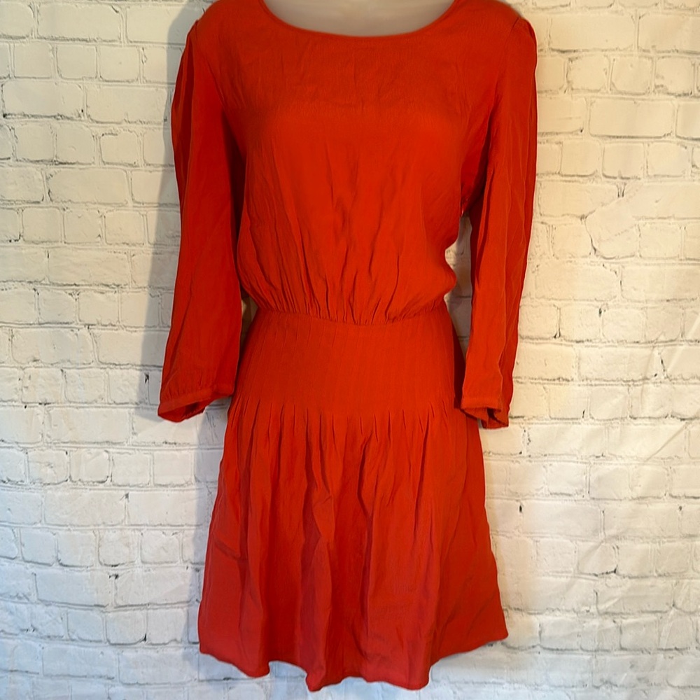 Kimchi Blue burnt orange open back dress